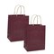 16" x 6" x 12" Shadow Stripe Colored Kraft Shopping Bags - 250 Pcs